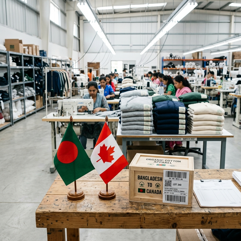 Canada Bangladesh apparel trade logistics