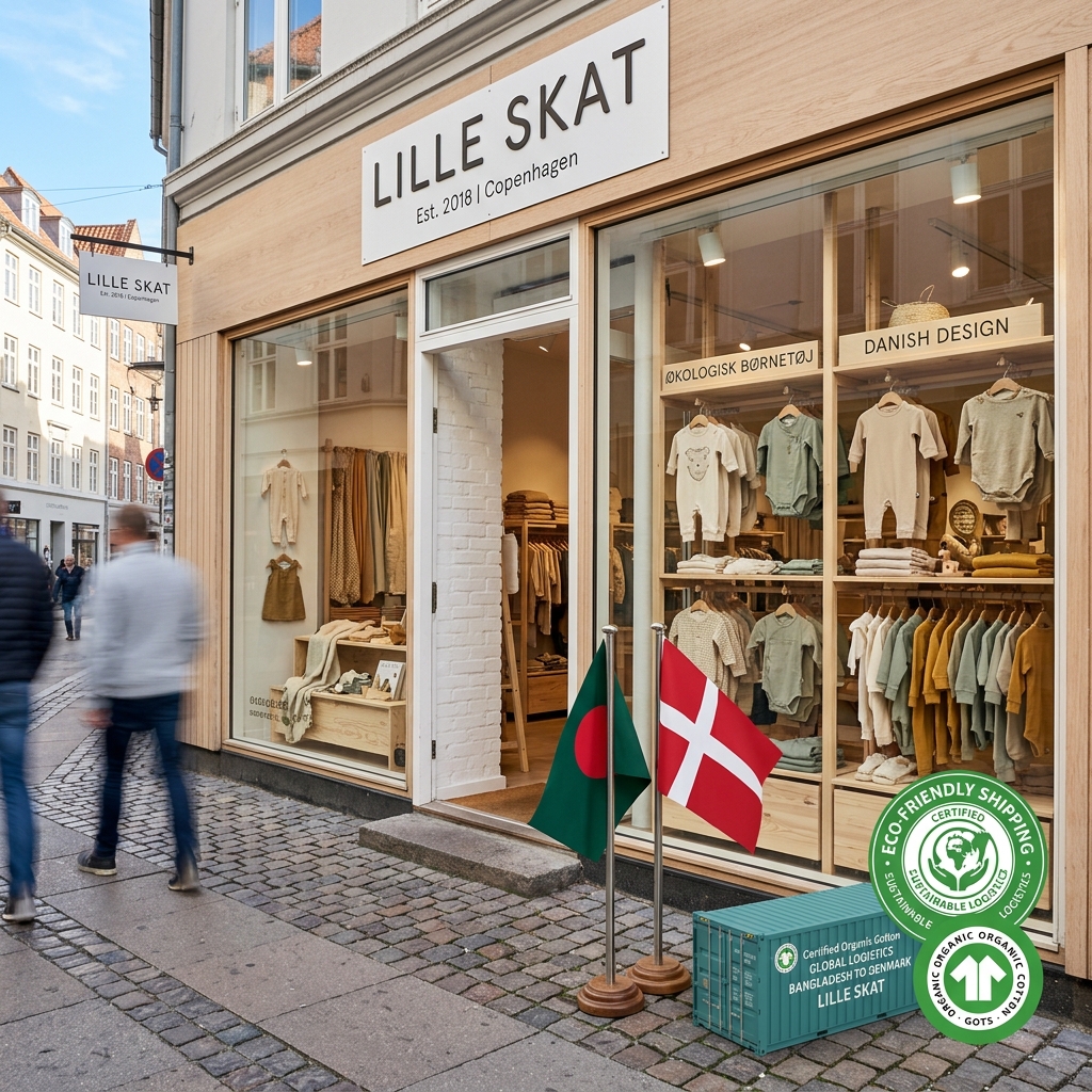 Denmark Bangladesh organic apparel logistics