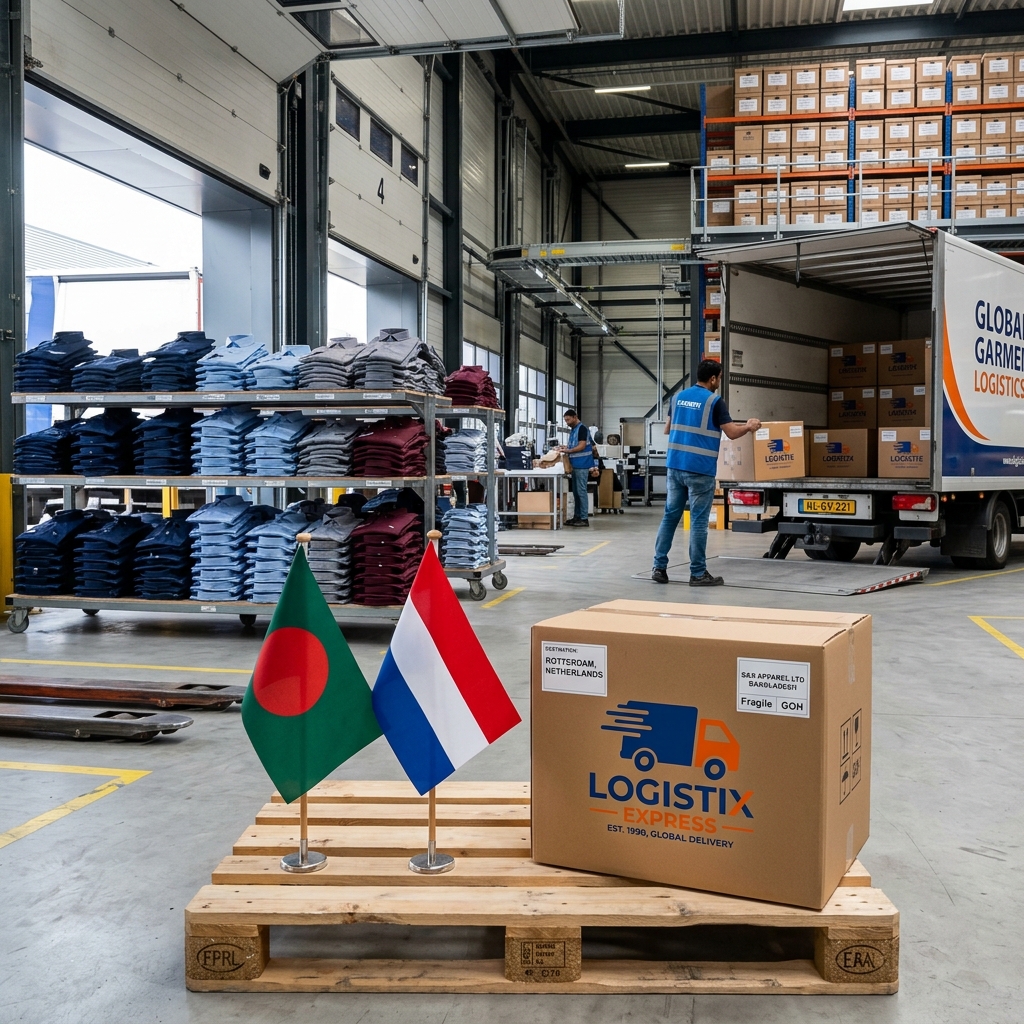 Netherlands Bangladesh apparel trade shipping