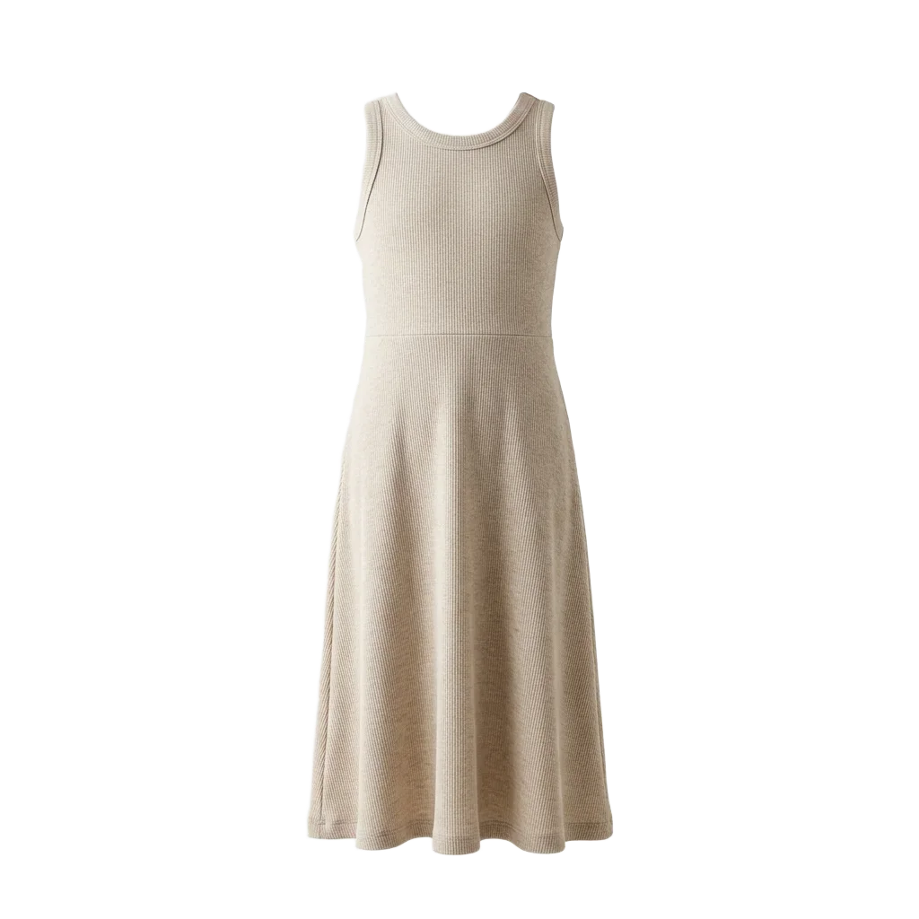 Ribbed Midi Tank Dress