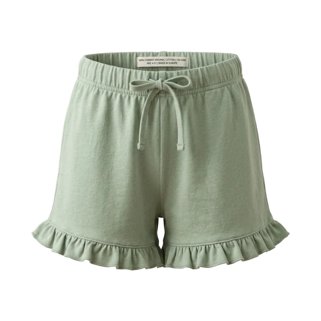 Ruffle Hem Lounge Shorts