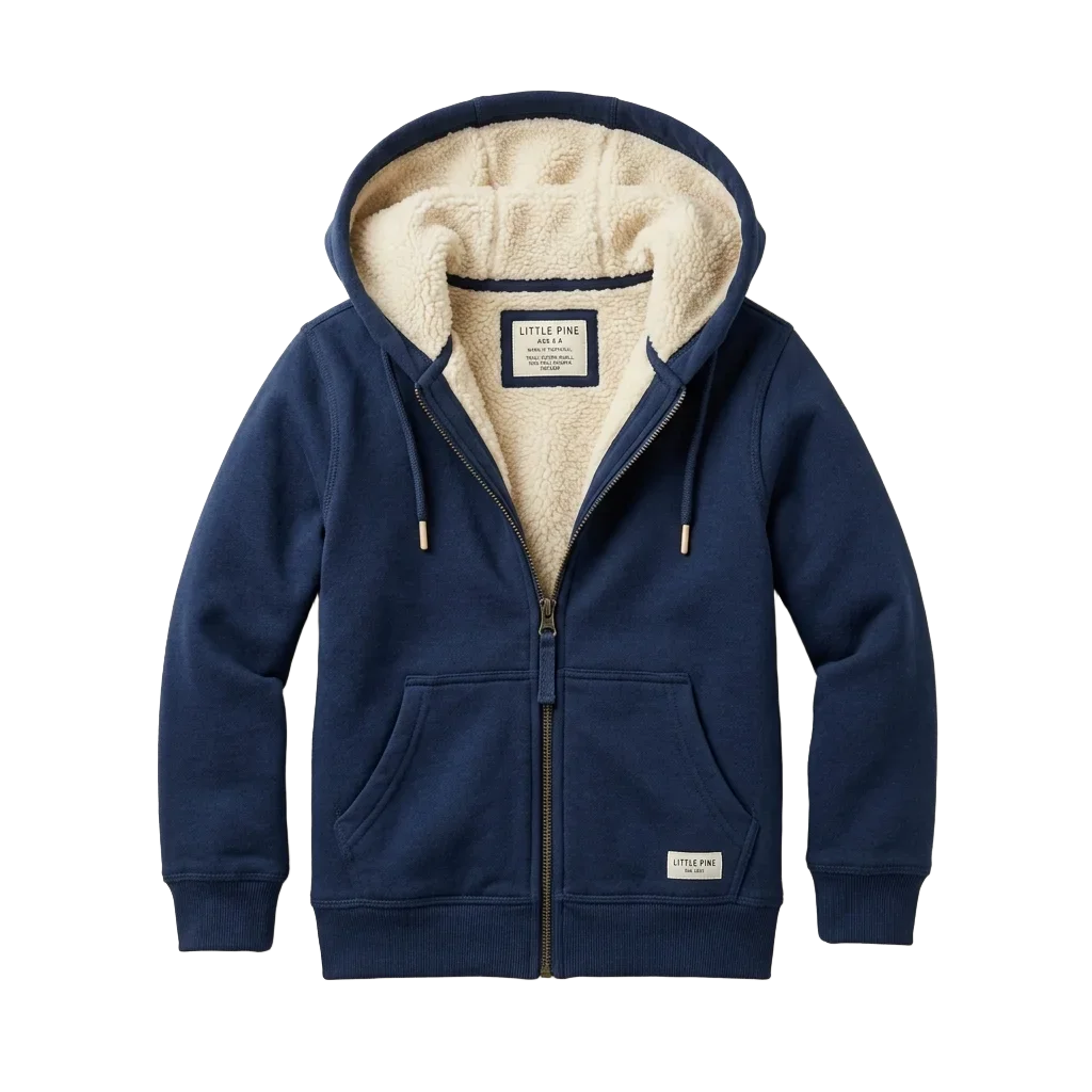 Sherpa-Lined Warm Hoodie