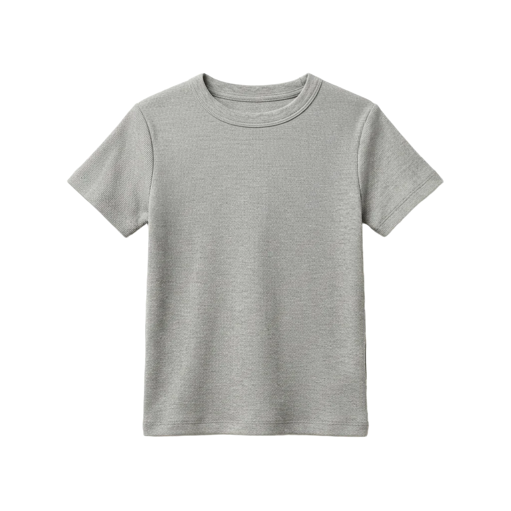 Unisex Ribbed Basic Tee