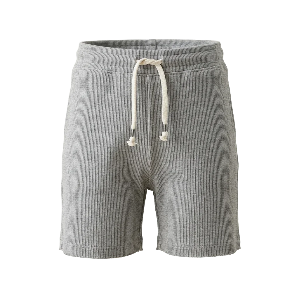 Unisex Ribbed Knit Shorts