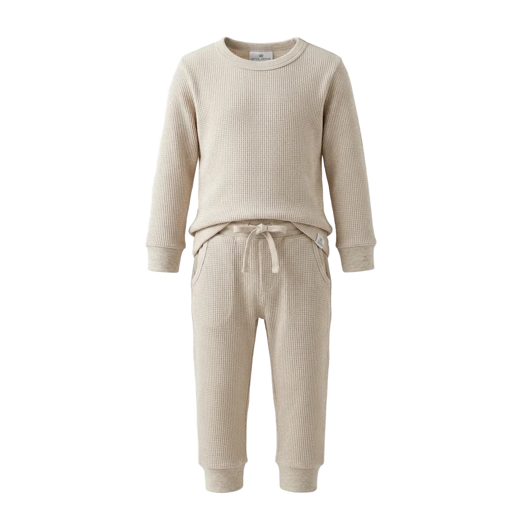 Waffle Knit Lounge Set