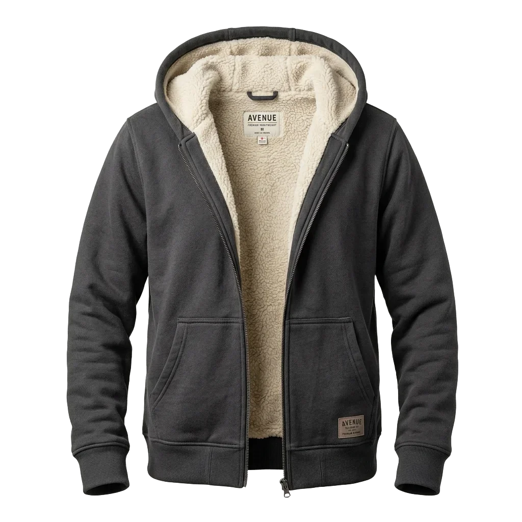 Sherpa-Lined Hoodie