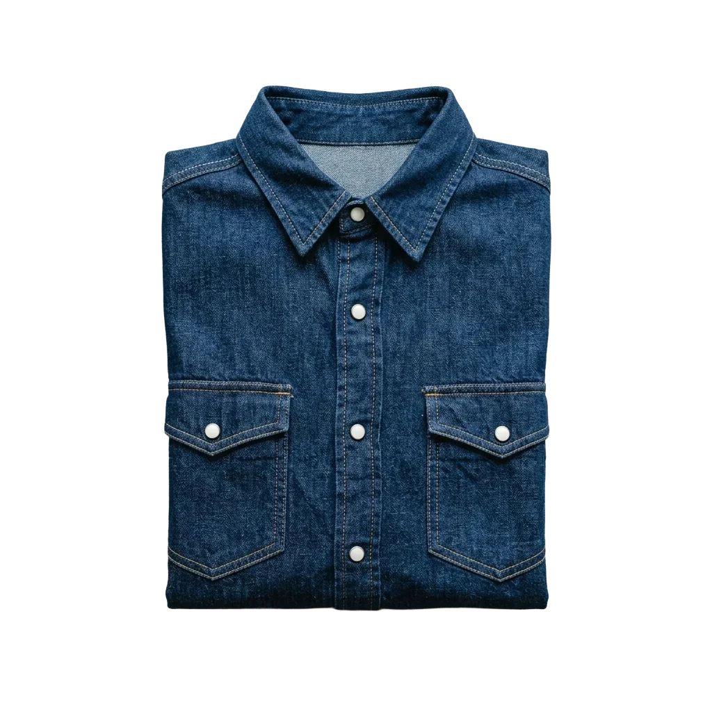 Denim Button-Down Shirt