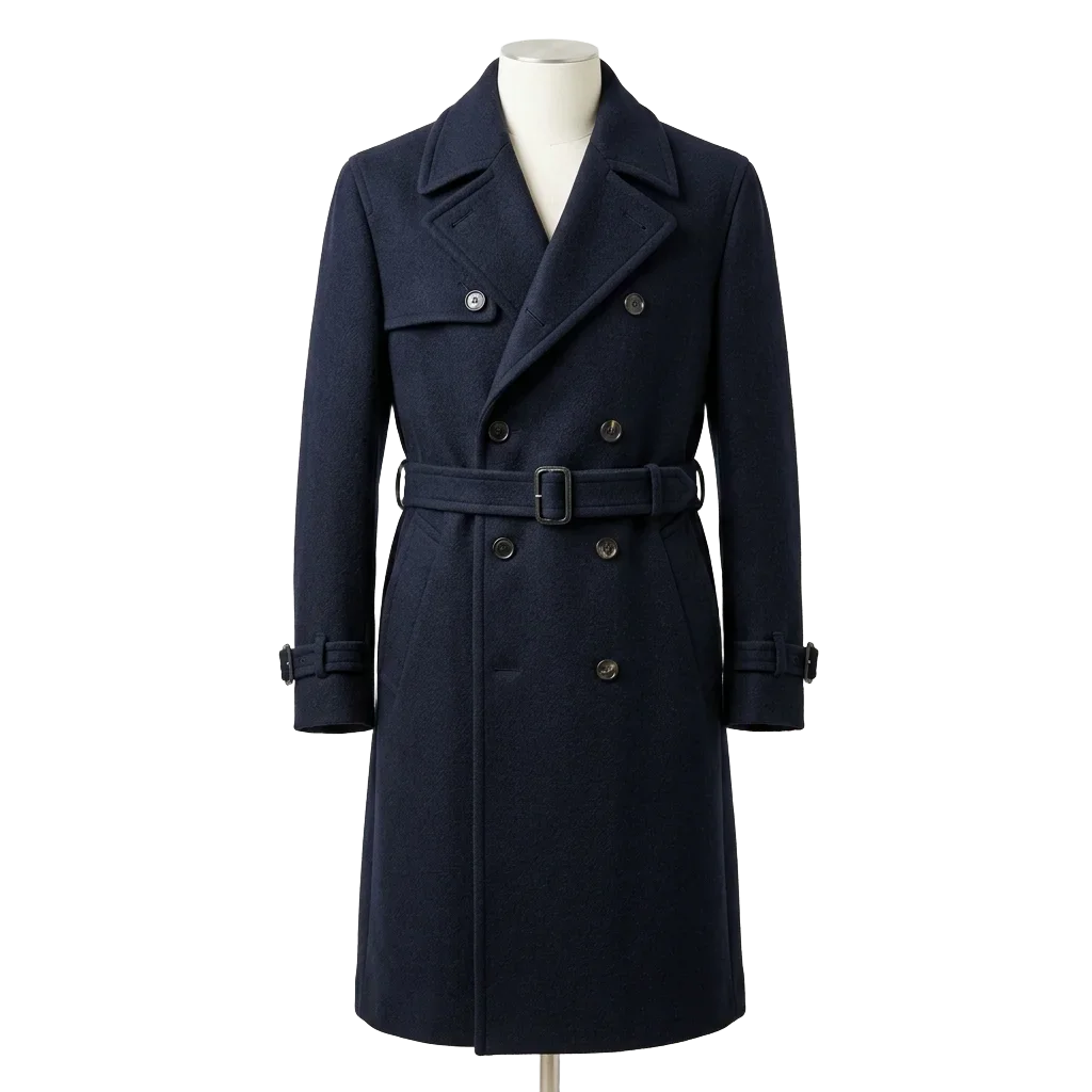 Double-Breasted Wool Trench