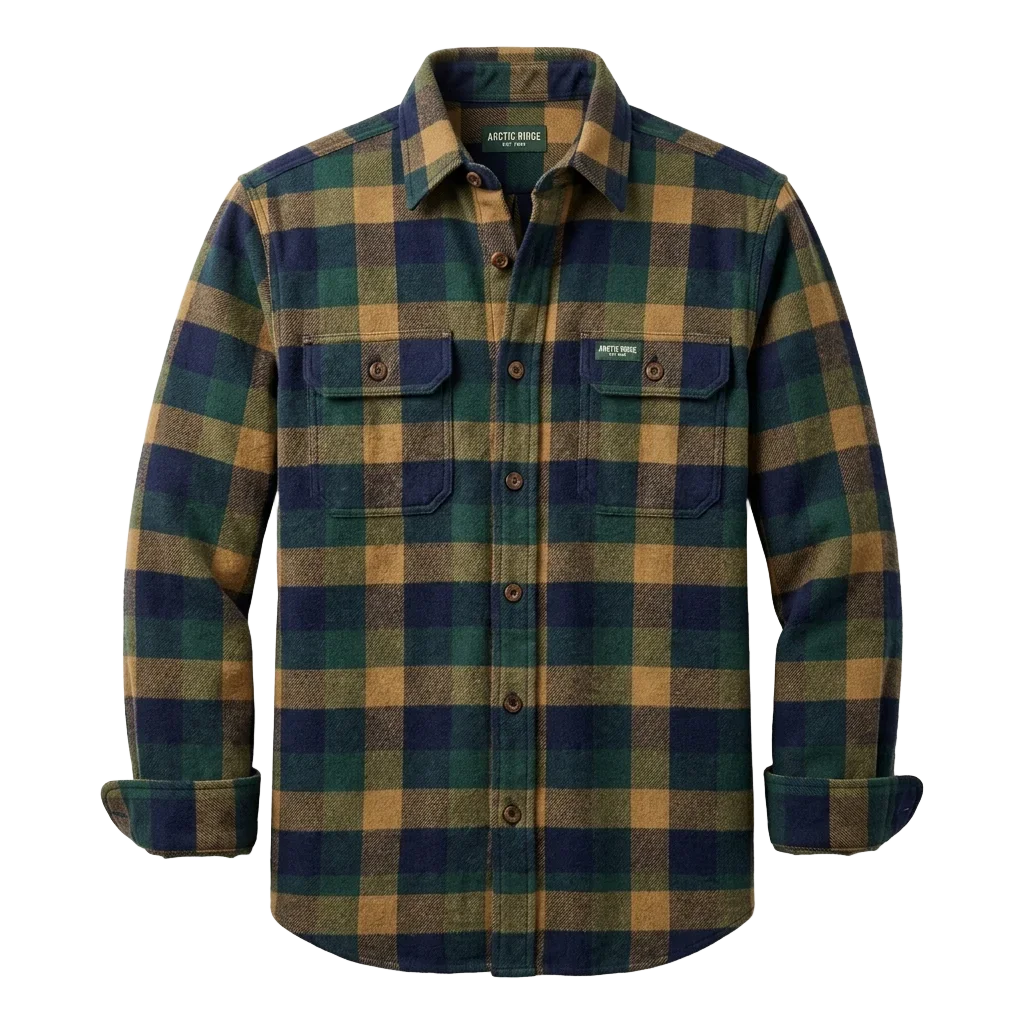 Flannel Plaid Utility Shirt