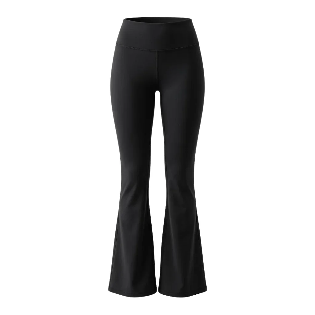 Flared Yoga Pants (Crossover Waist)