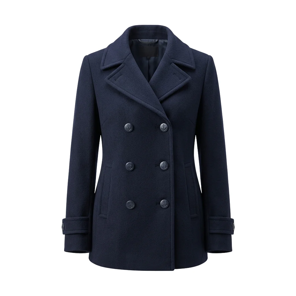 Wool Blend Peacoat