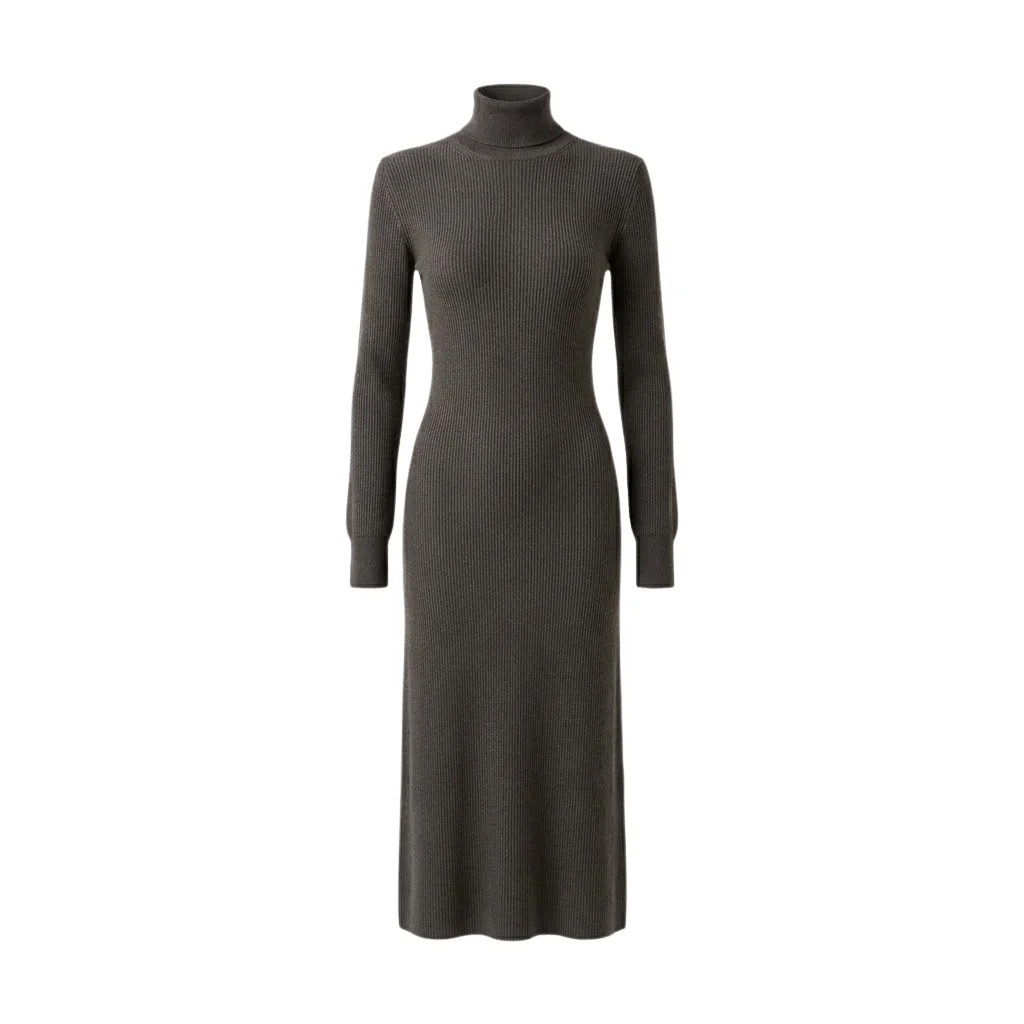 Turtleneck Sweater Dress