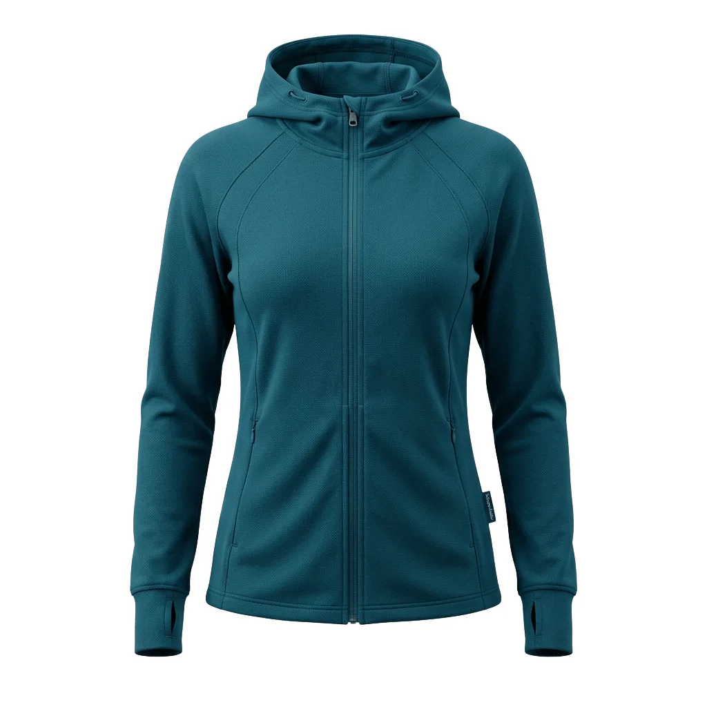 Zip-Up Athletic Hoodie