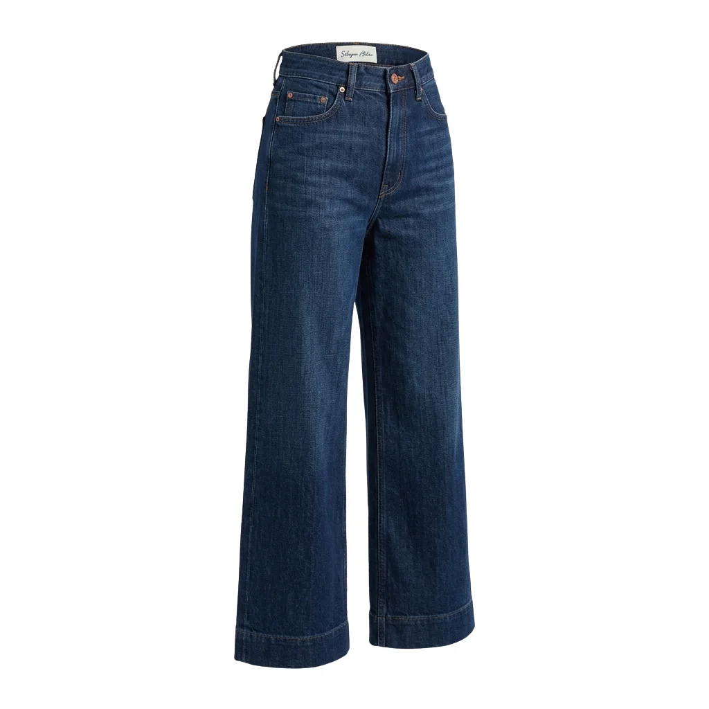 High-Waisted Wide Leg Jeans