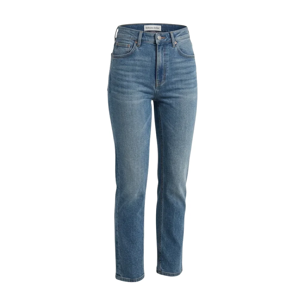 "Ribcage" Straight Ankle Jeans