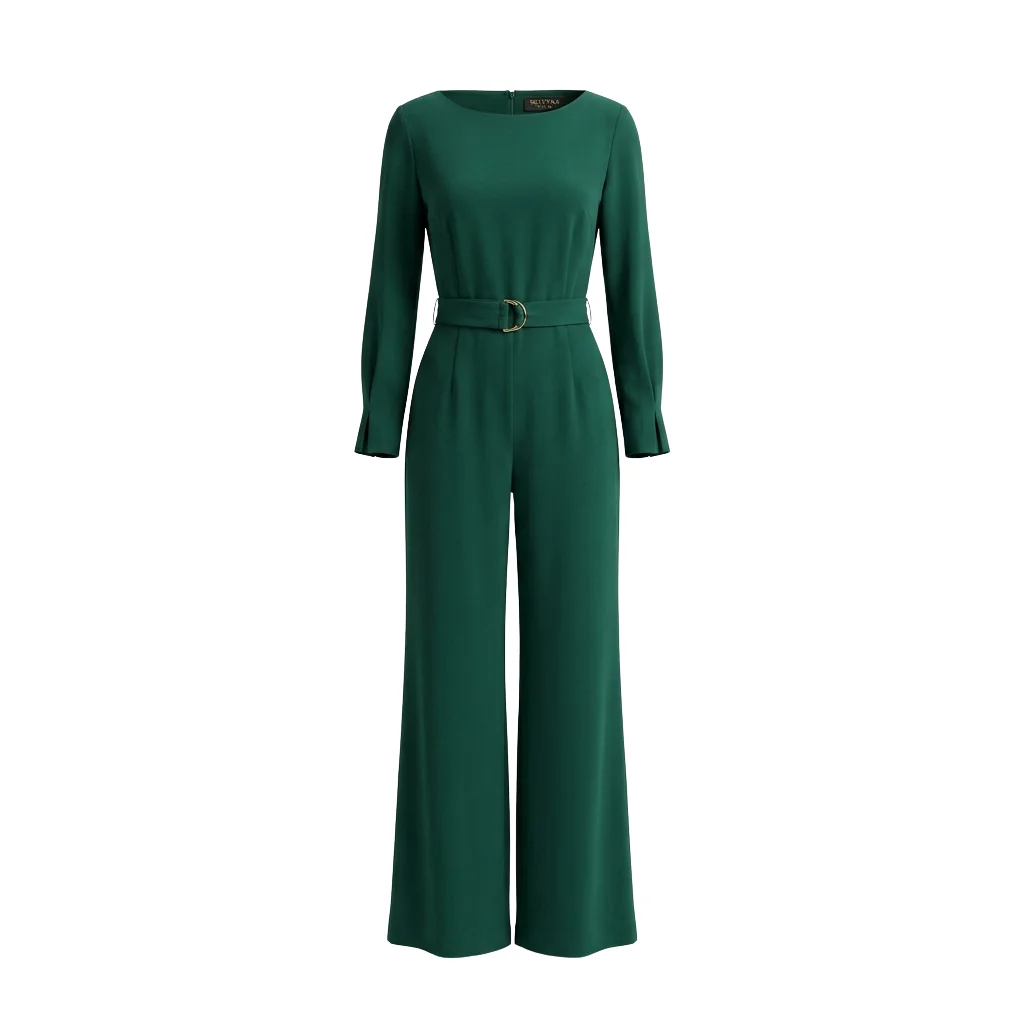 Formal Belted Jumpsuit