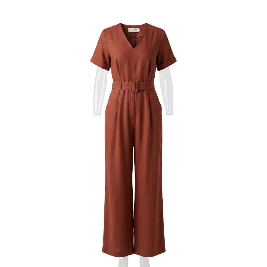 Linen Blend Jumpsuit