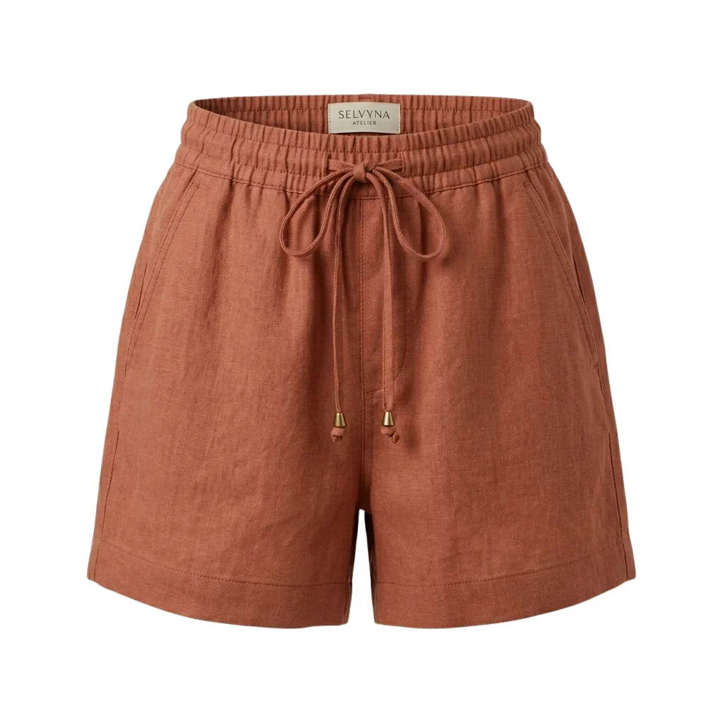 Linen Drawstring Shorts