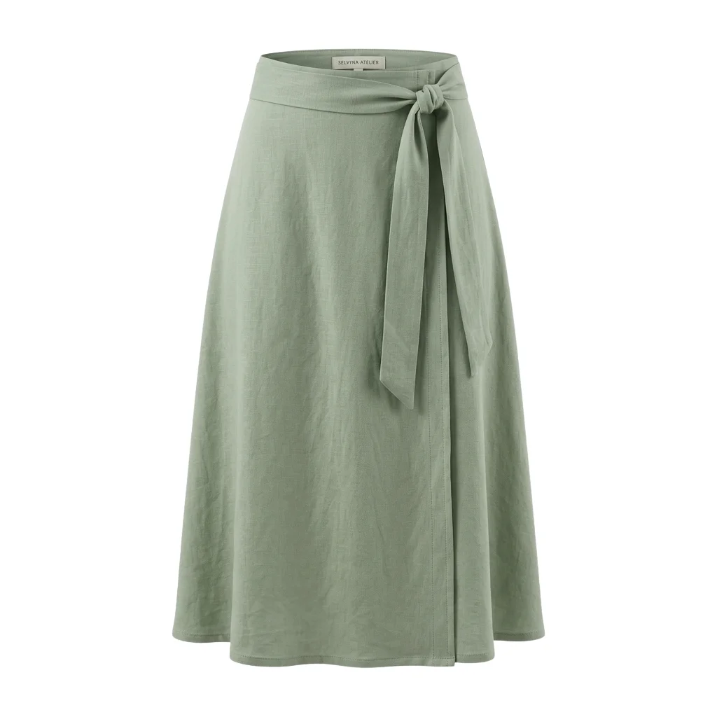 Wrap Midi Skirt