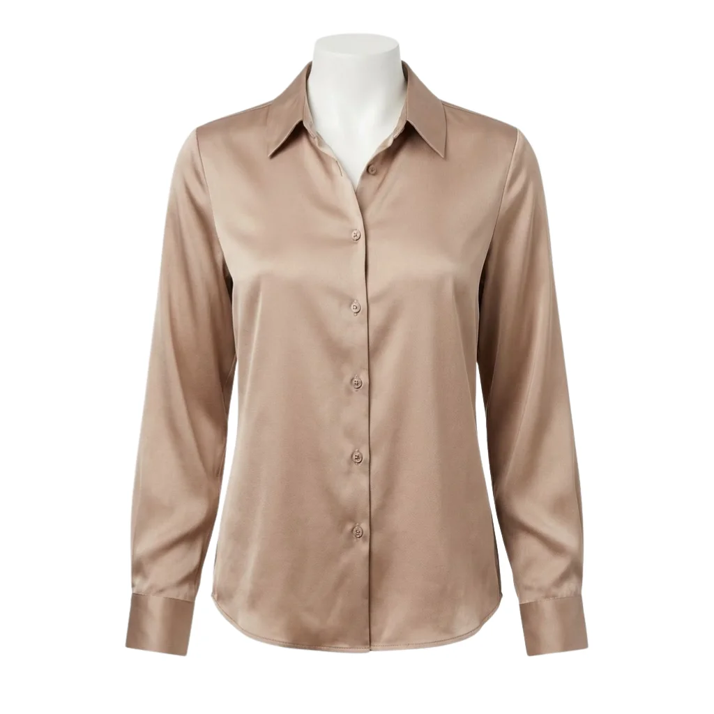 Silk/Satin Button Down